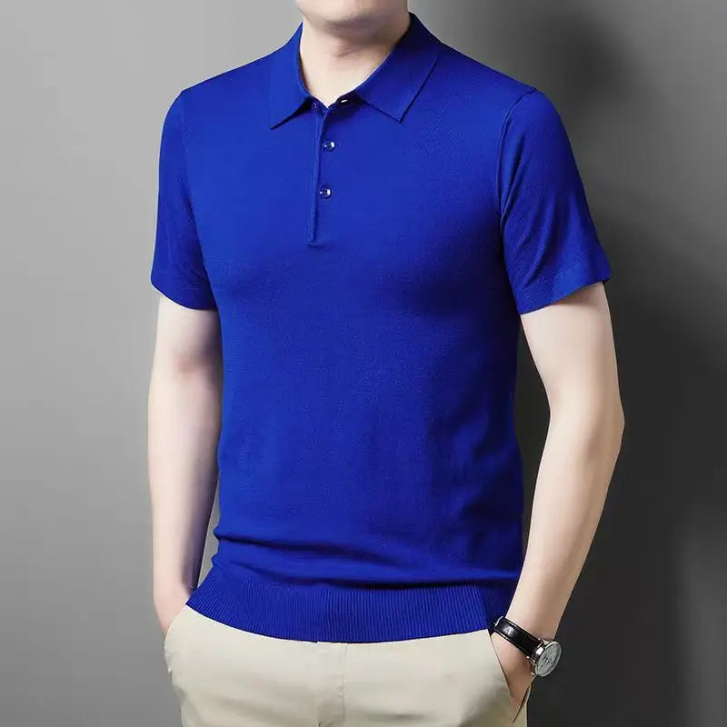 New merino Knit Polo Shirt