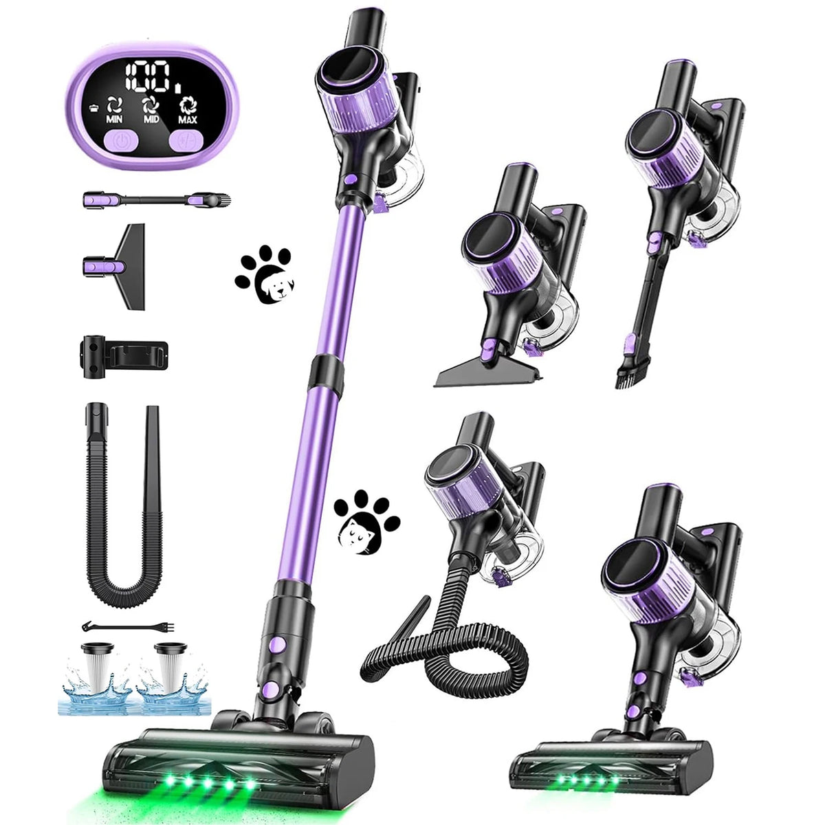 Cordless Vacuum Cleaner, 55Kpa/5
