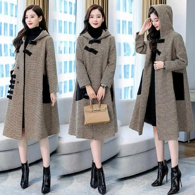 New Autumn Winter Woolen Jacket Female Outerwear