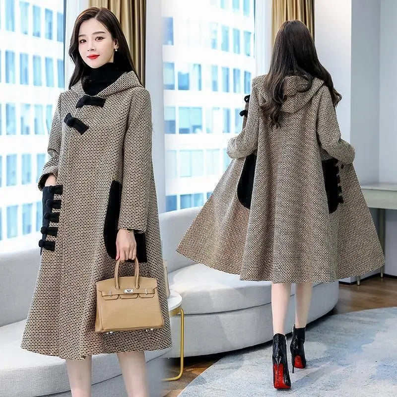 New Autumn Winter Woolen Jacket Female Outerwear