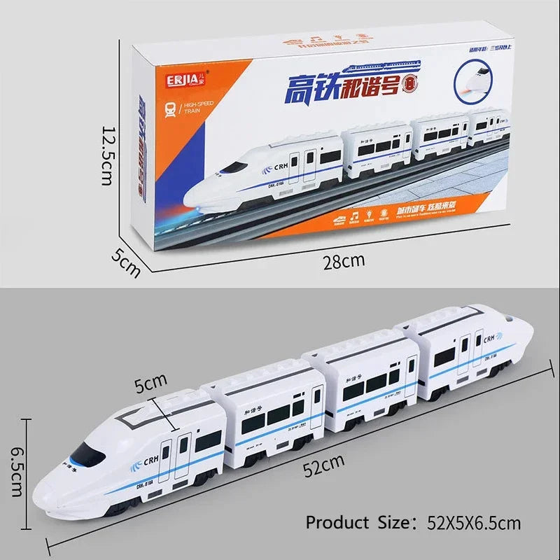 Kids DIY Simulation High Speed Railway Train Toy