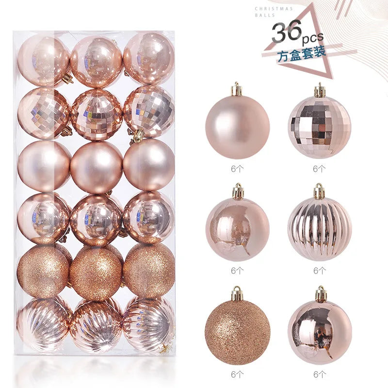36Pcs 3CM Christmas Balls Christmas Tree Decoration