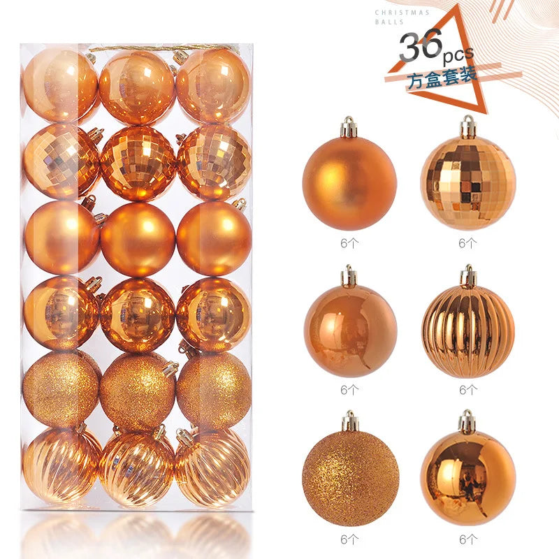 36Pcs 3CM Christmas Balls Christmas Tree Decoration