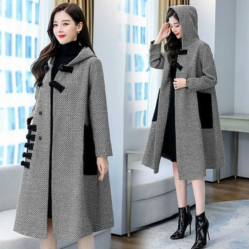 New Autumn Winter Woolen Jacket Female Outerwear
