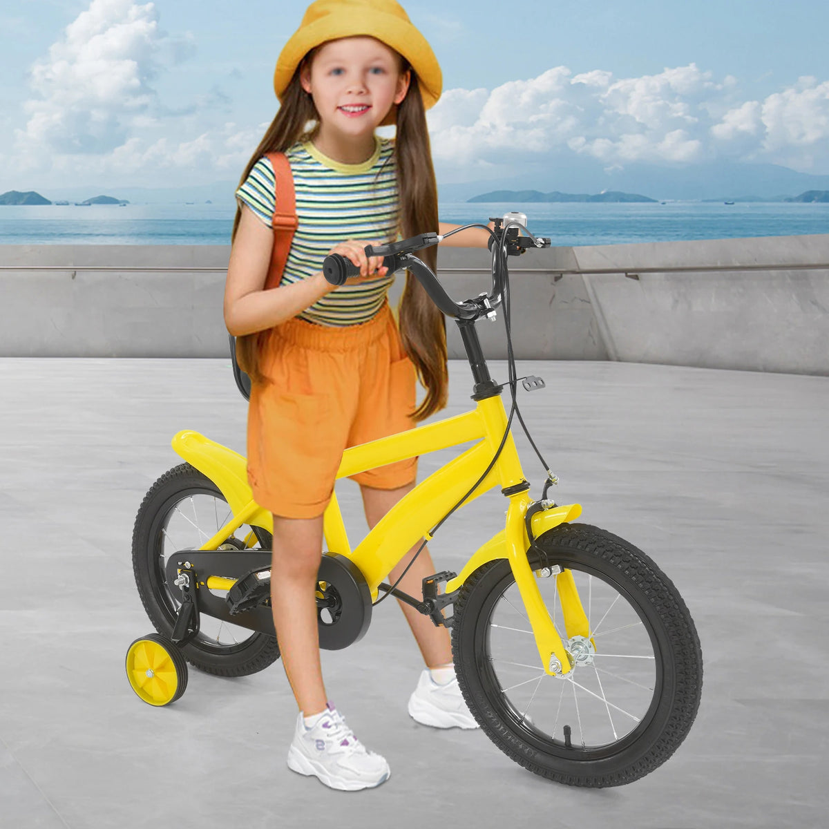 14 Inch Kids Bike w/ Training Wheels for Boys Girls