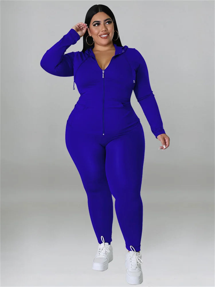 Wmstar Plus Size Women Hoodies Sweatsuit Leggings Pants Sets