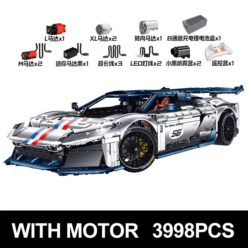 Sports Vehicle F80 Building Block Assembly Bricks Model Kids DIY Toys Gift