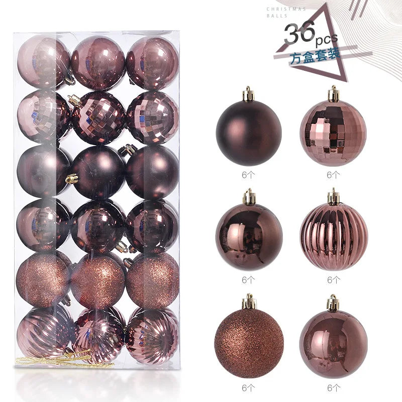 36Pcs 3CM Christmas Balls Christmas Tree Decoration