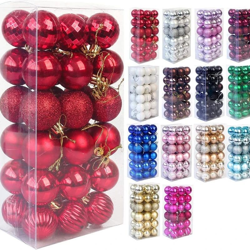 36Pcs 3CM Christmas Balls Christmas Tree Decoration