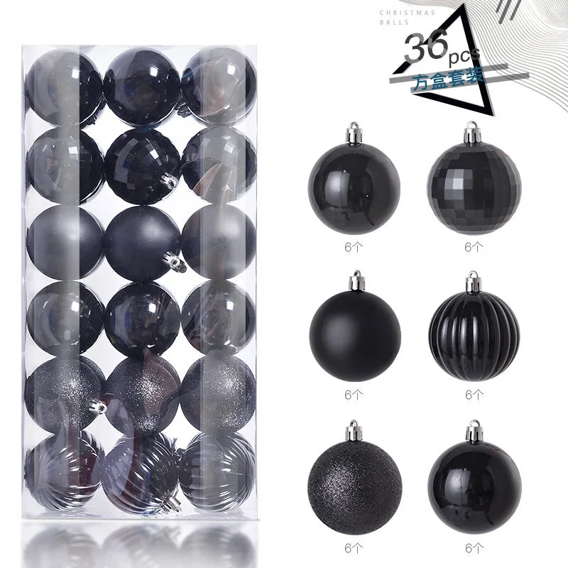 36Pcs 3CM Christmas Balls Christmas Tree Decoration