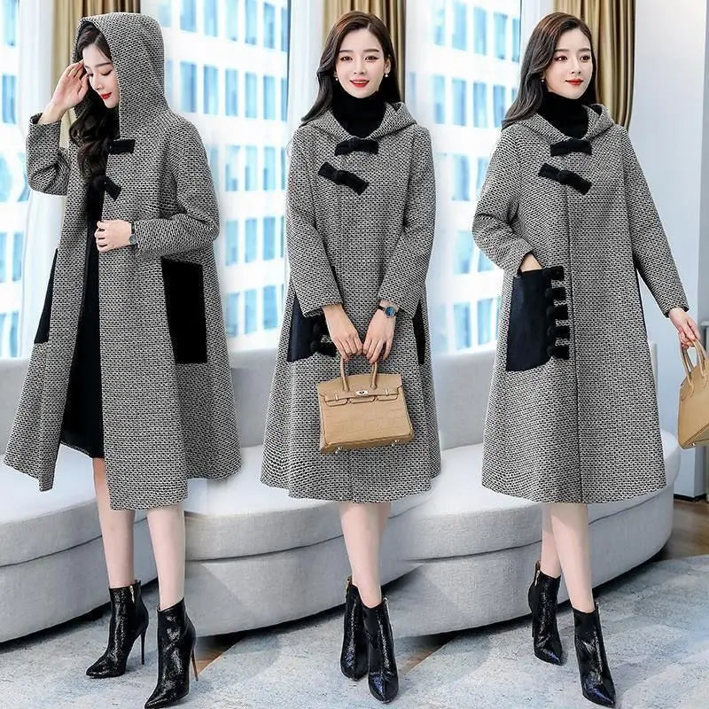 New Autumn Winter Woolen Jacket Female Outerwear
