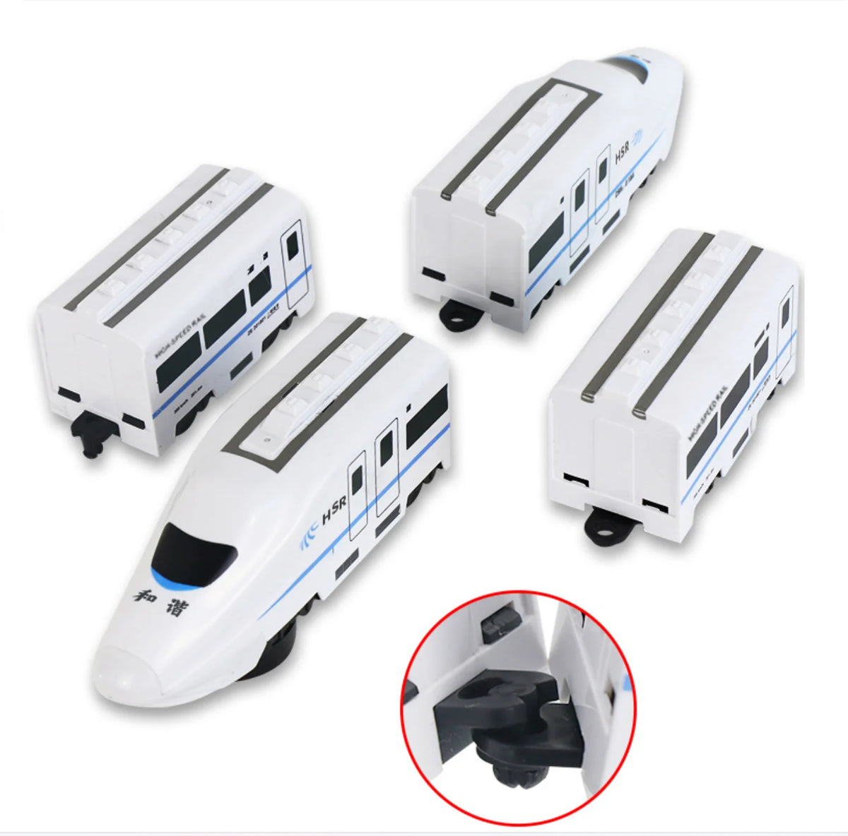 Kids DIY Simulation High Speed Railway Train Toy