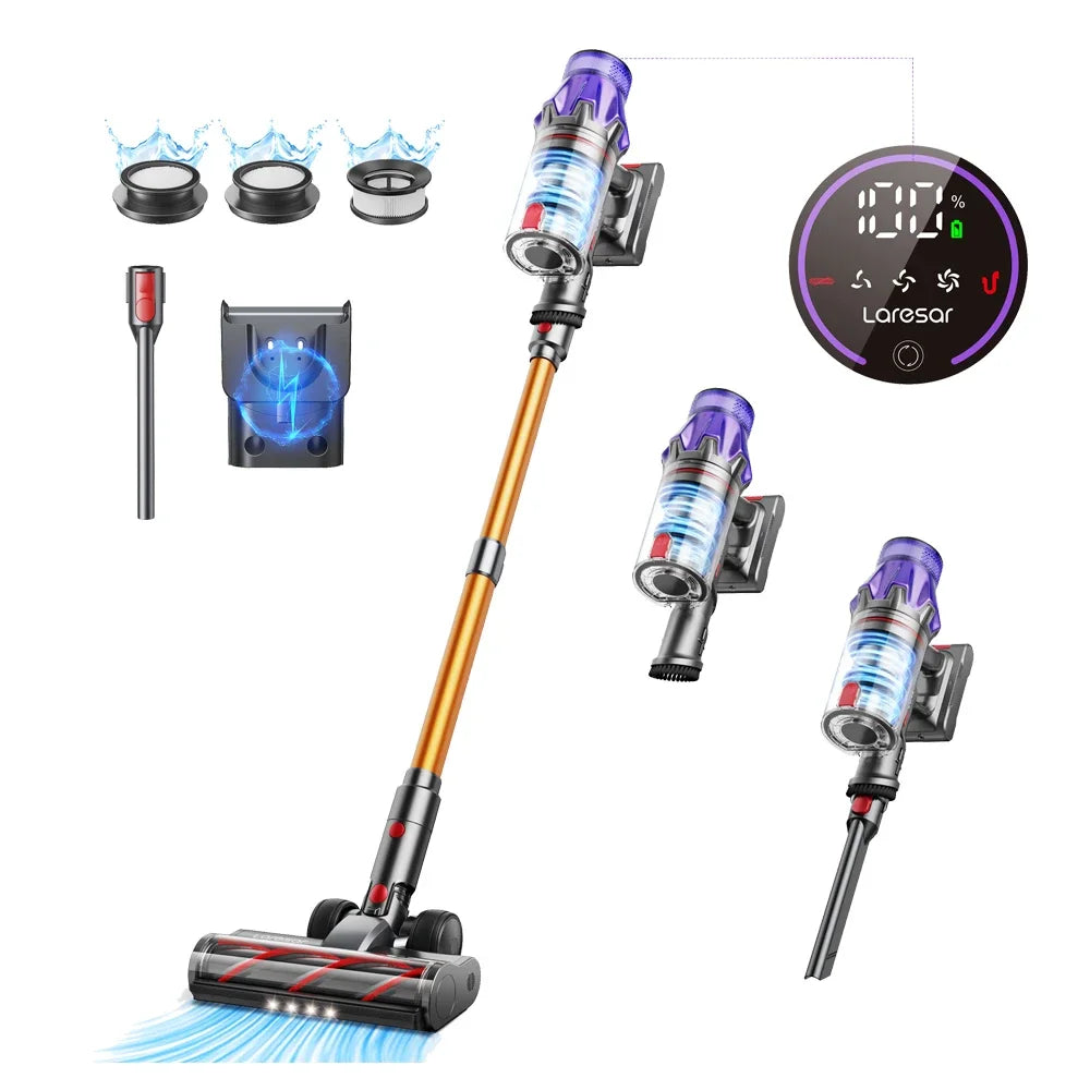 V7 500W 50KPA Suction Power Cordless Vacuum Cleaner