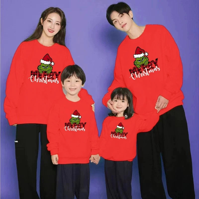 New Christmas Family Matching Xmas Jumper Shirts
