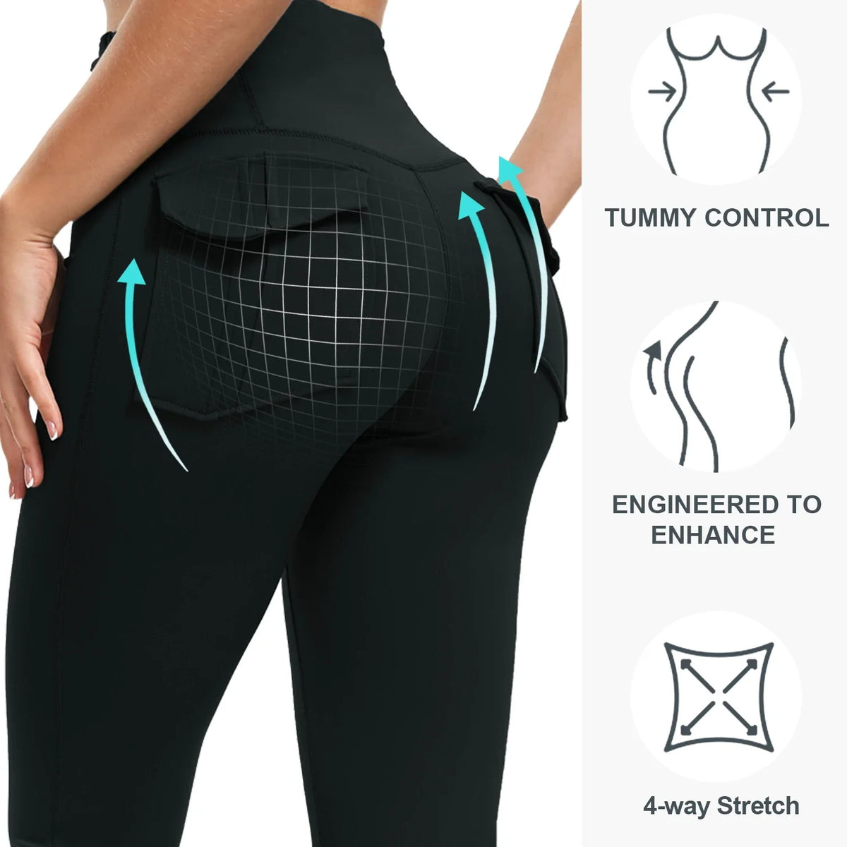 3 Pack Bootcut Yoga Pants With Pockets For Women