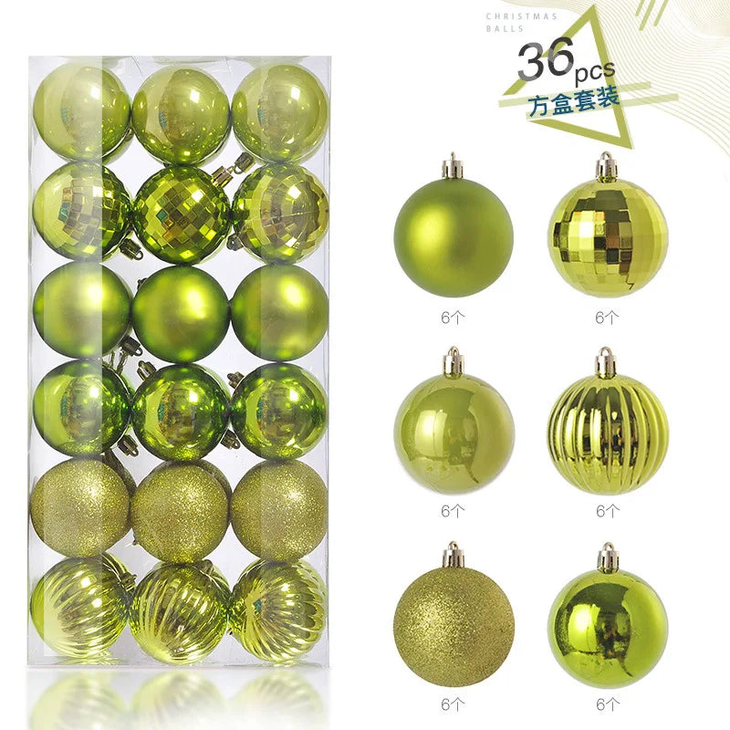 36Pcs 3CM Christmas Balls Christmas Tree Decoration