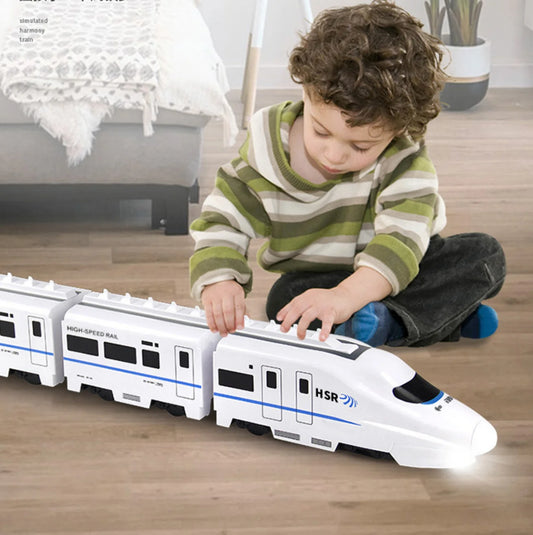 Kids DIY Simulation High Speed Railway Train Toy