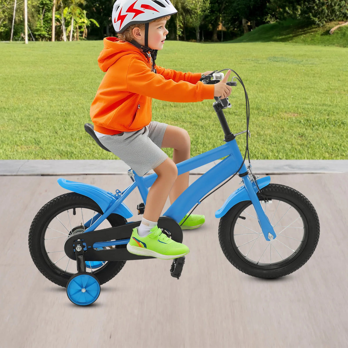 14 Inch Kids Bike w/ Training Wheels for Boys Girls