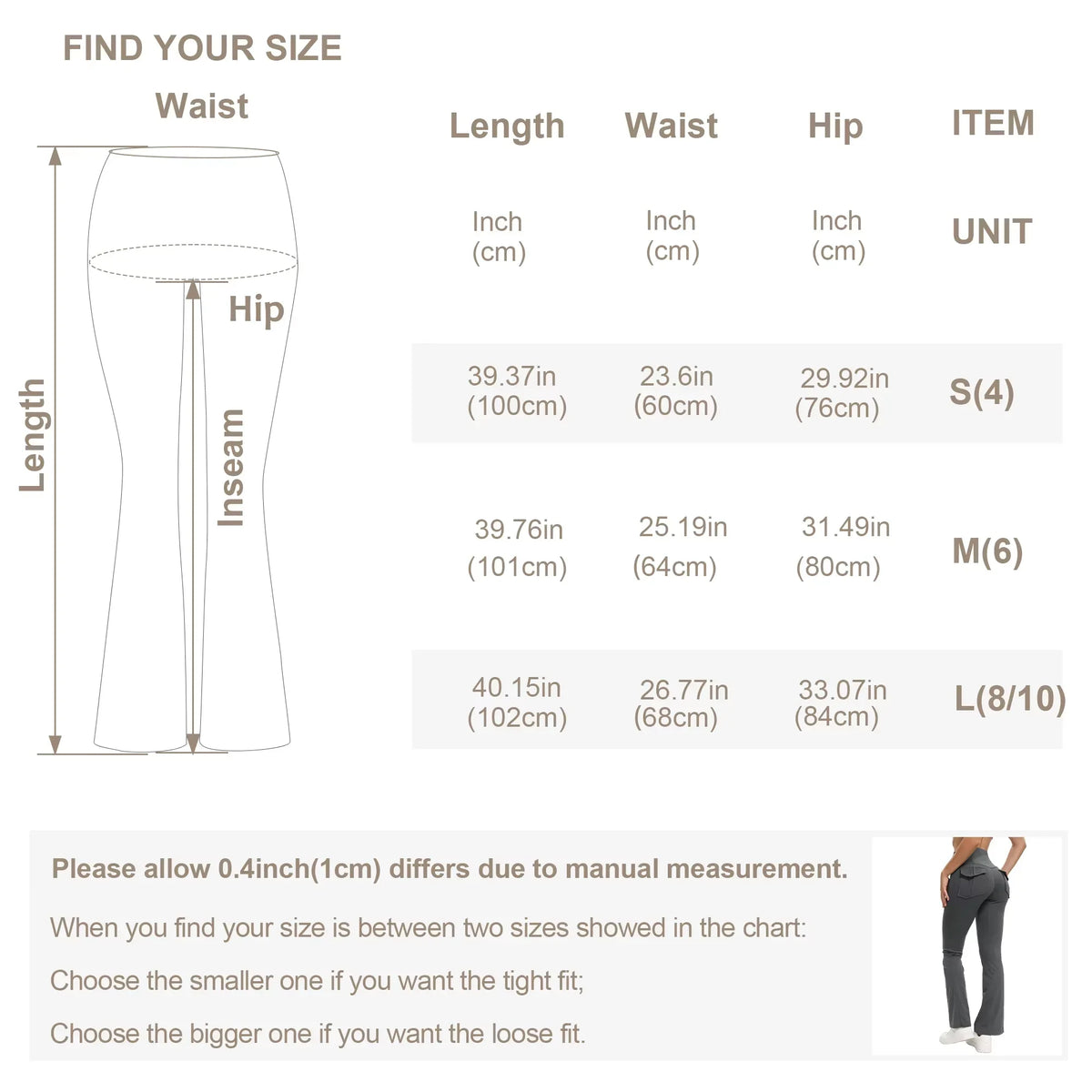 3 Pack Bootcut Yoga Pants With Pockets For Women
