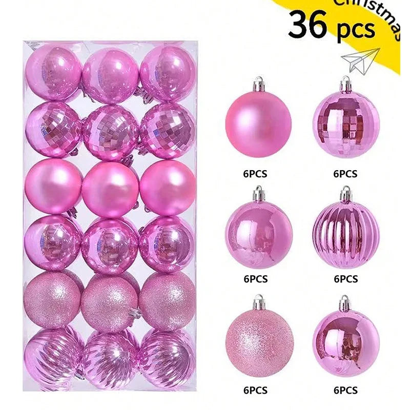 36Pcs 3CM Christmas Balls Christmas Tree Decoration