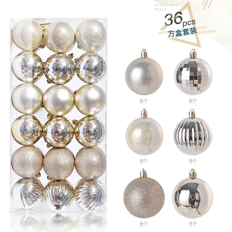 36Pcs 3CM Christmas Balls Christmas Tree Decoration