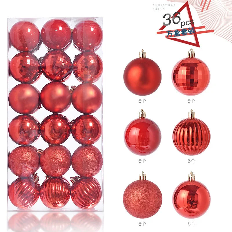 36Pcs 3CM Christmas Balls Christmas Tree Decoration