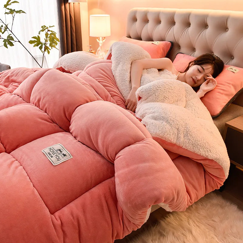 Lamb Fleece Blanket for Winter Comfort