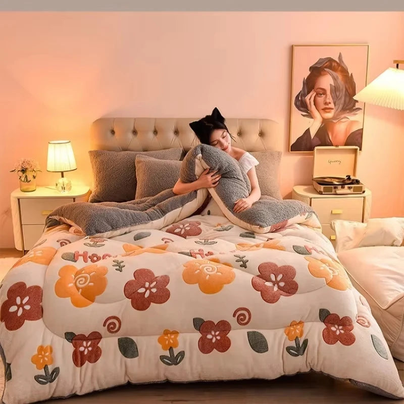 Lamb Fleece Blanket for Winter Comfort