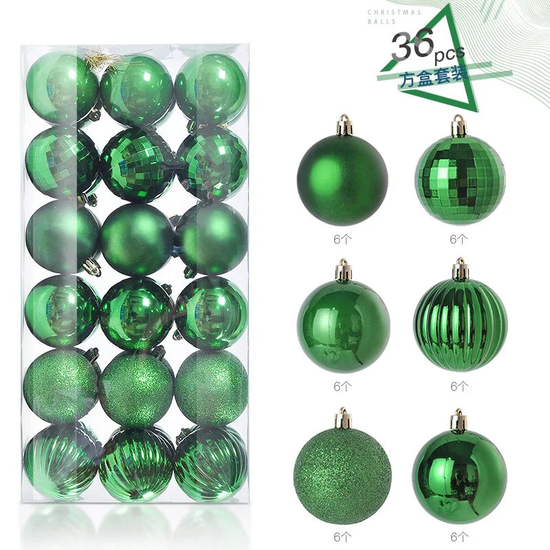 36Pcs 3CM Christmas Balls Christmas Tree Decoration
