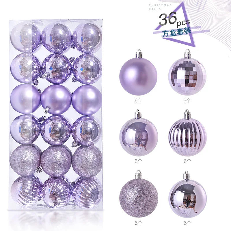 36Pcs 3CM Christmas Balls Christmas Tree Decoration