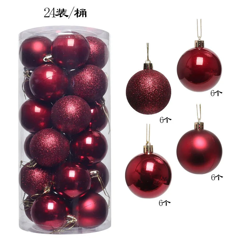 36Pcs 3CM Christmas Balls Christmas Tree Decoration