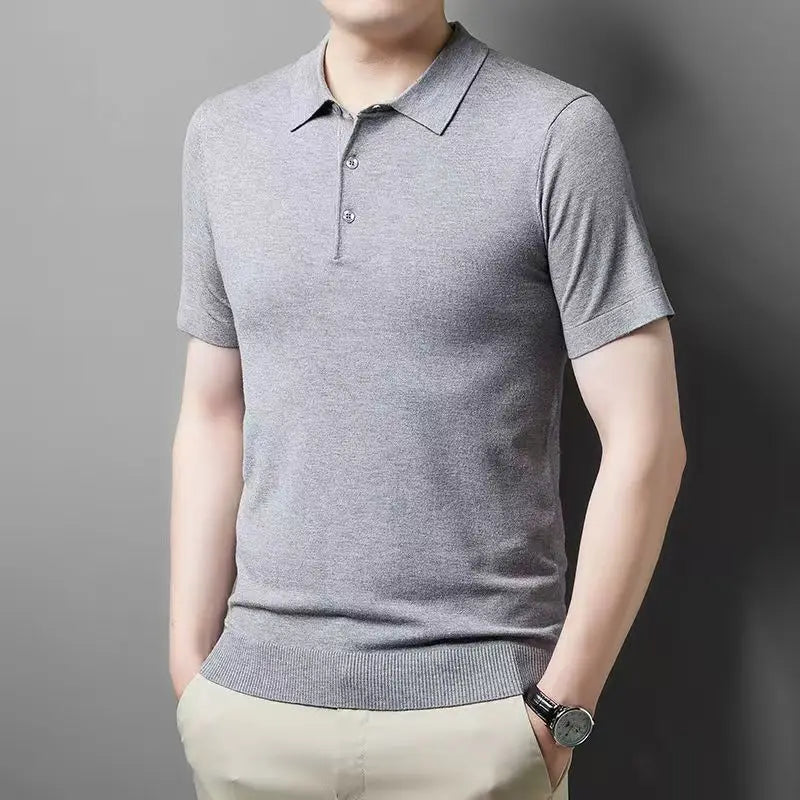 New merino Knit Polo Shirt