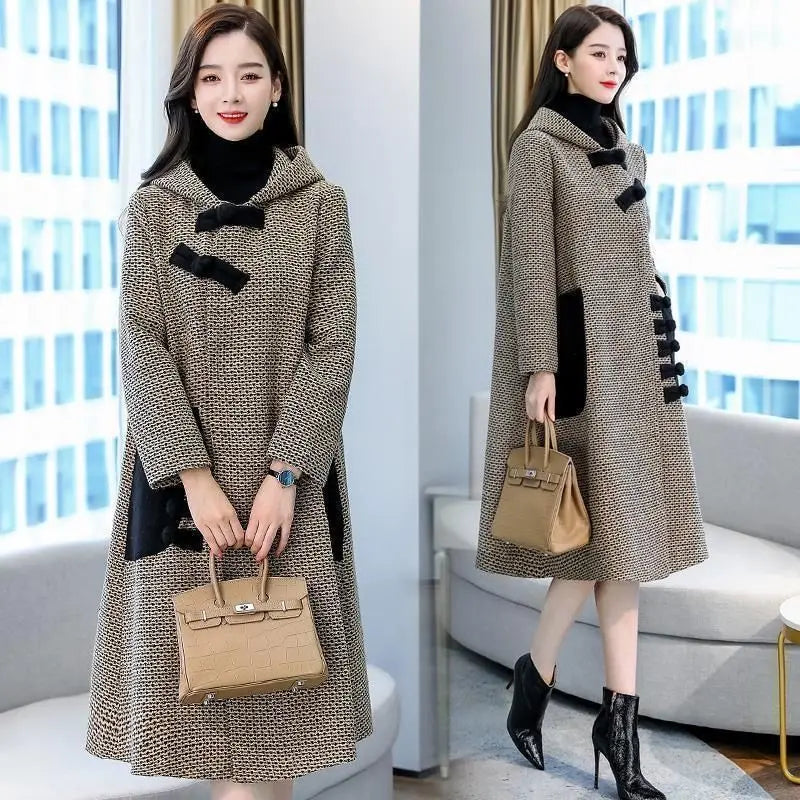 New Autumn Winter Woolen Jacket Female Outerwear