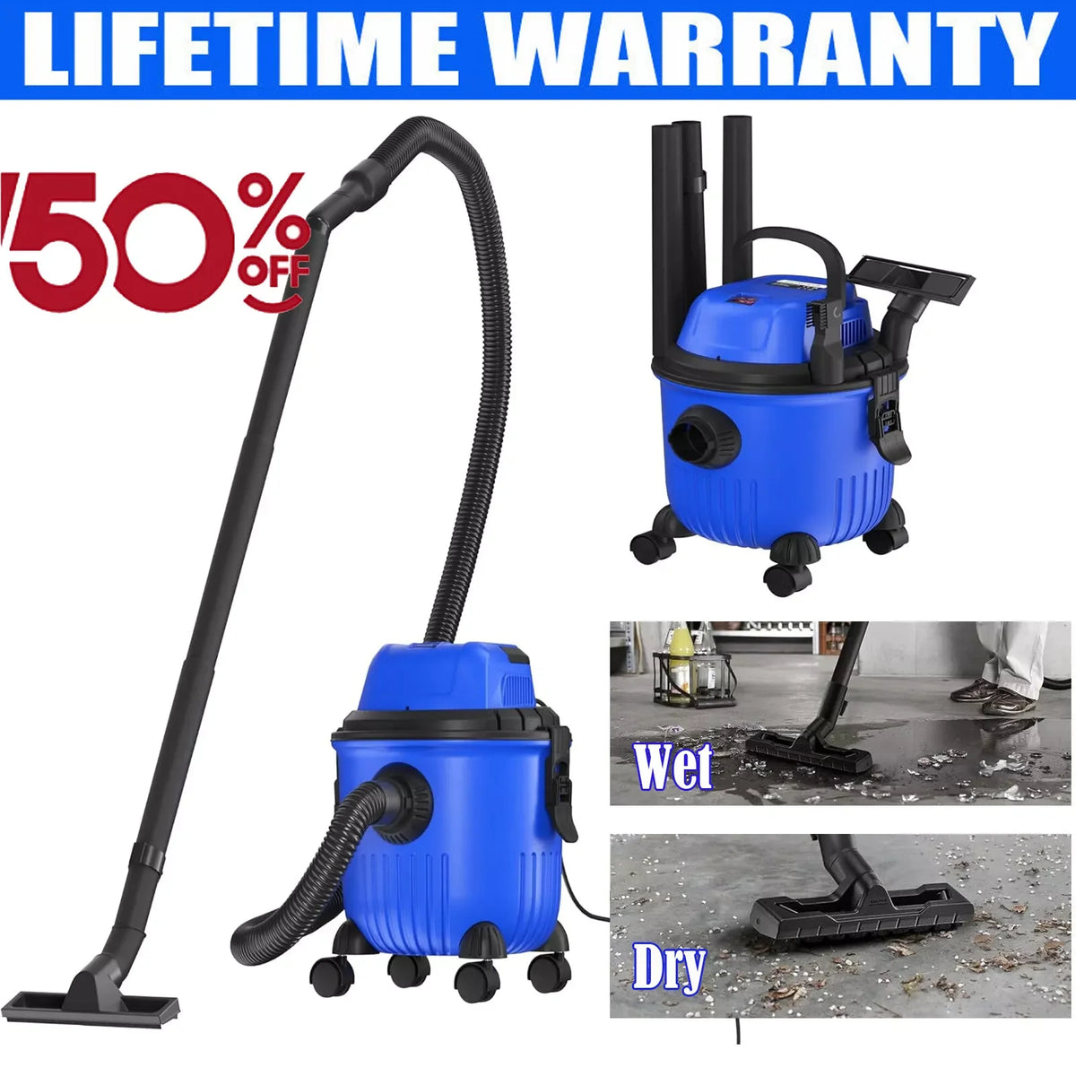 Industrial Vacuum Cleaner Hoover Wet and Dry