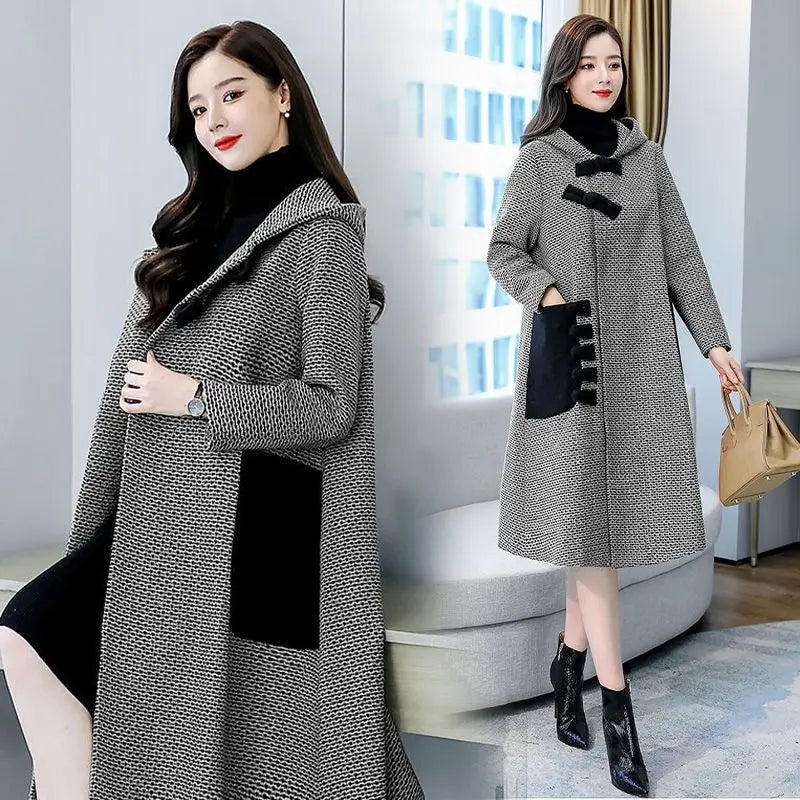 New Autumn Winter Woolen Jacket Female Outerwear