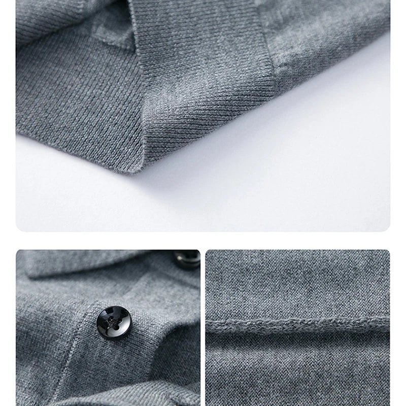 New merino Knit Polo Shirt