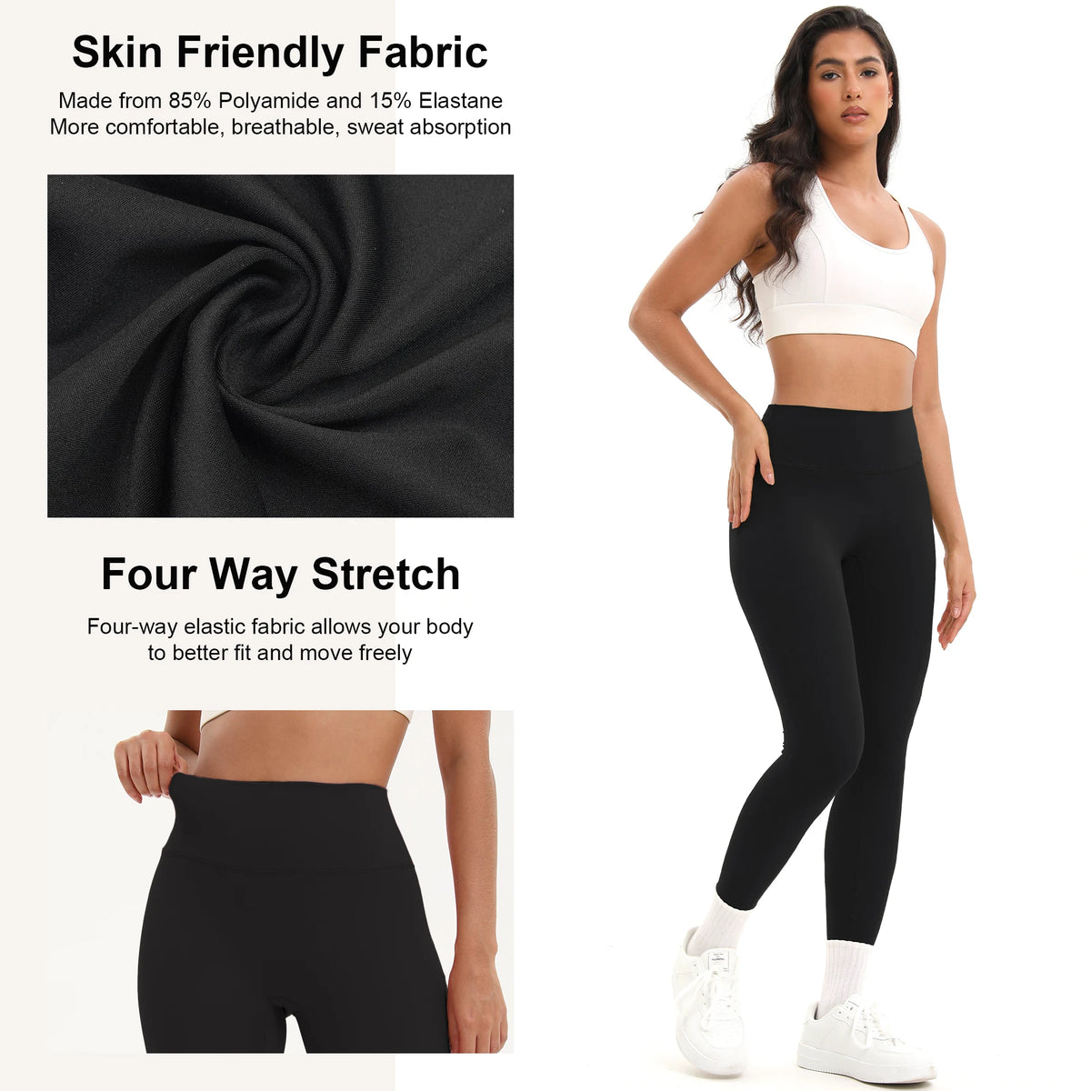 5pcs Women Sport Cropped Pants
