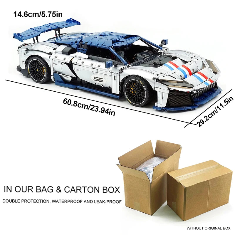 Sports Vehicle F80 Building Block Assembly Bricks Model Kids DIY Toys Gift