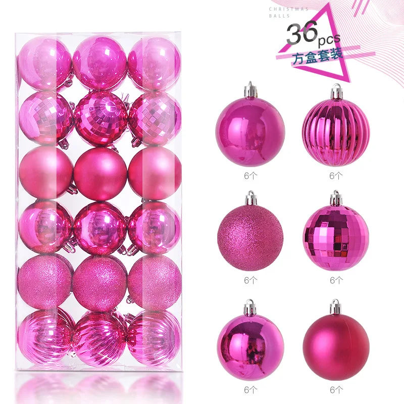 36Pcs 3CM Christmas Balls Christmas Tree Decoration