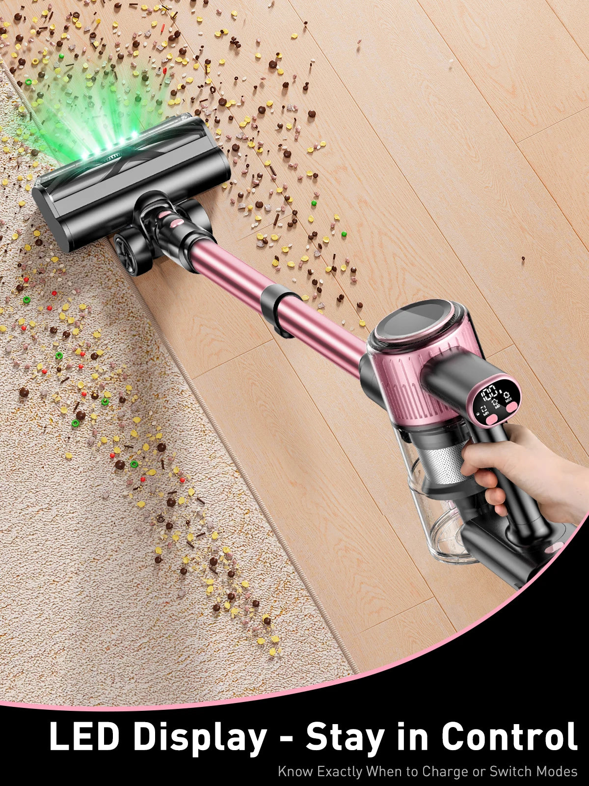 Cordless Vacuum Cleaner, 55Kpa/5