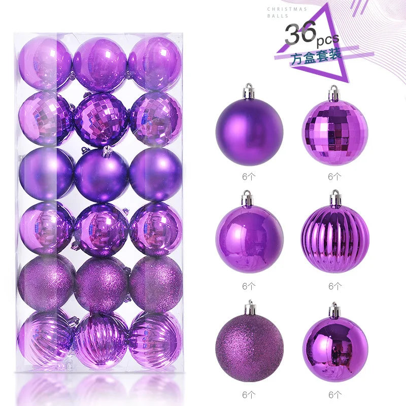 36Pcs 3CM Christmas Balls Christmas Tree Decoration